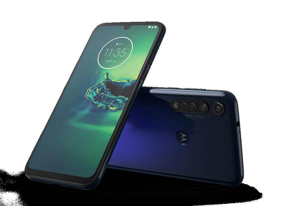 Габарити та маса Moto G8 Plus - 158,4х75,8х9,1 мм і 188 г / фото Moto Габарити та маса Moto G8 Plus - 158,4х75,8х9,1 мм і 188 г / фото Moto