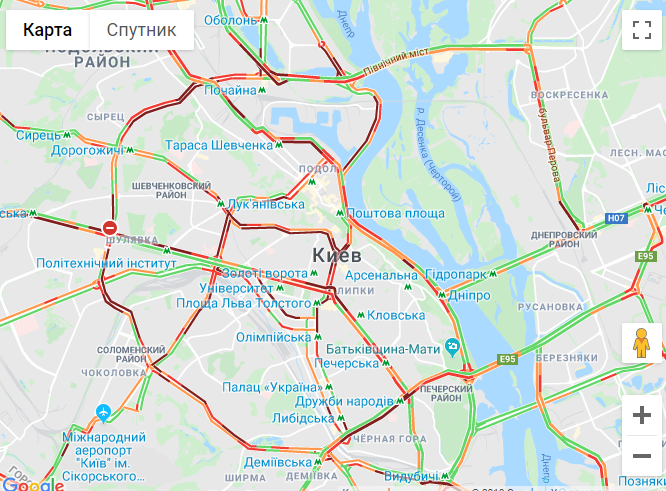 Столицу сковали пробки Столицу сковали пробки