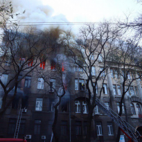 В Одессе в результате пожара в колледже пострадали 27 человек