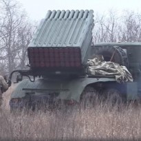 Ukrainian army checks Grad MLR combat readiness in Donbas (Video)
