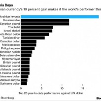 Ukrainian hryvnia world's best-performing currency this year