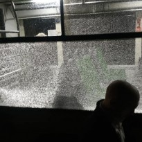 Во Львове неизвестные обстреляли автобус с пассажирами (фото)