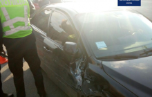 Нетрезвый водитель Mazda устроил "гонки" с полицией в центре Киева (фото, видео)