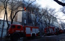 В сгоревшем в Одессе колледже не было пожарной сигнализации – ГСЧС