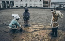 У Києві малюків Кия, Щека, Хорива і Либідь вбрали у новорічні костюми (фото)