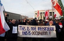 В Беларуси снова прошли протесты против интеграции с Россией (видео)