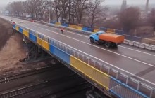 Под Харьковом отремонтировали путепровод, часть которого обвалилась летом (видео)