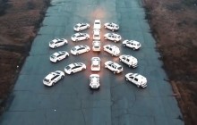 В Одесі патрульні та нацгвардійці креативно привітали місцевих жителів з Новим роком (фото, відео)