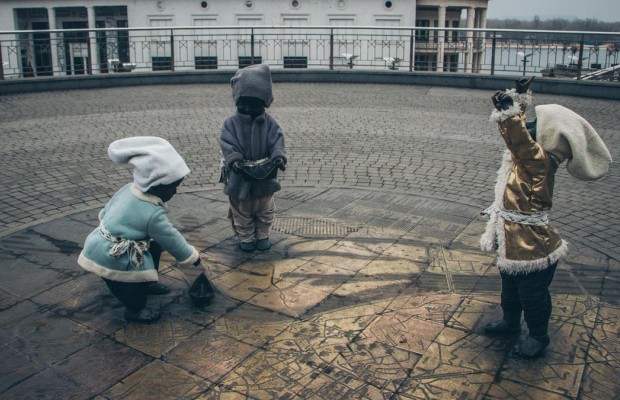 У Києві малюків Кия, Щека, Хорива і Либідь вбрали у новорічні костюми (фото)