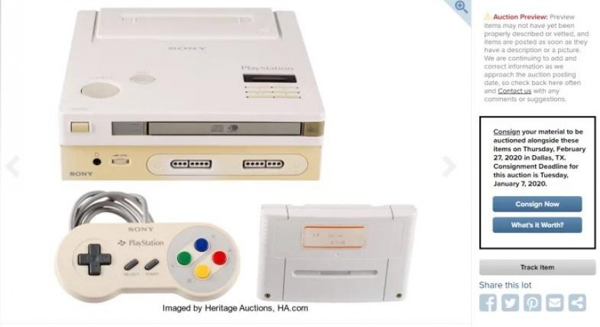 Прототип совместной консоли Sony и Nintendo продадут на аукционе