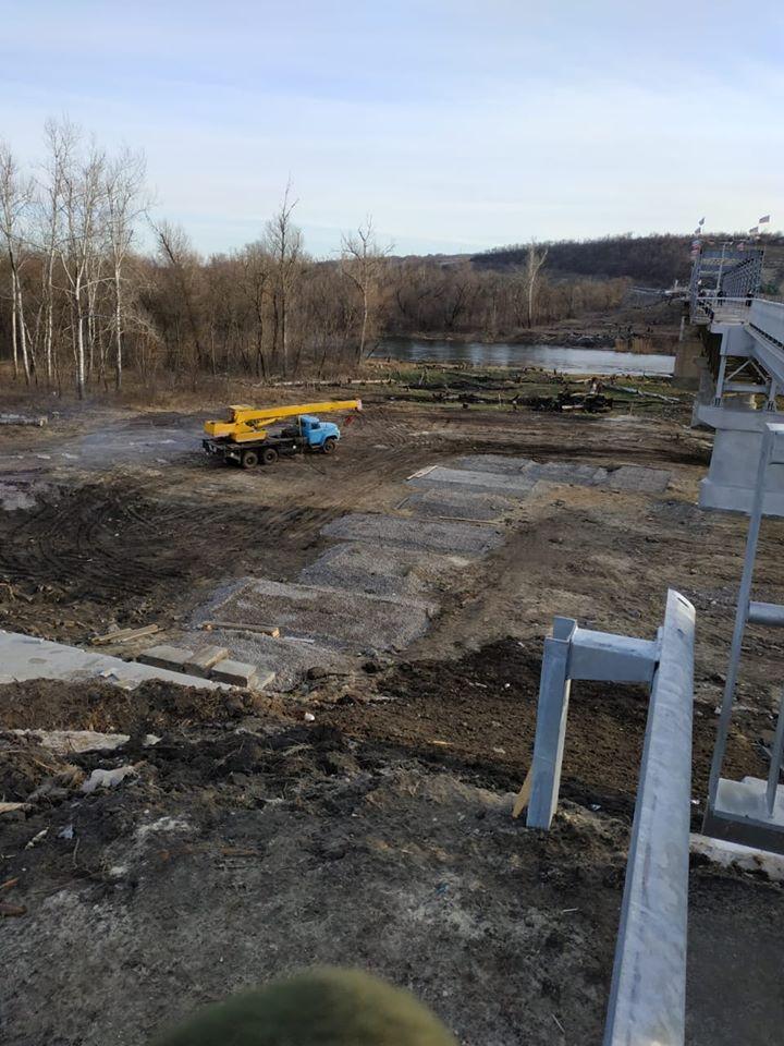 Временный мост демонтировали / Фото: Луганская ОГА