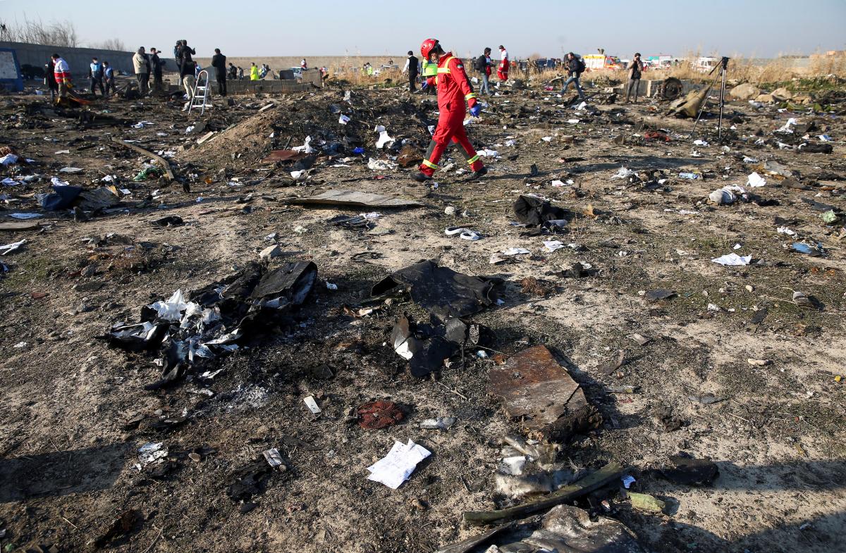 January 8, 2020 in Iran crashed UIA plane, flying on the route Tehran-Kiev / REUTERS