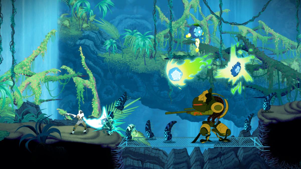 Особенностью игры Sundered является то, что уровни и персонажи в ней нарисованы от руки / epicgames.com Особенностью игры Sundered является то, что уровни и персонажи в ней нарисованы от руки / epicgames.com