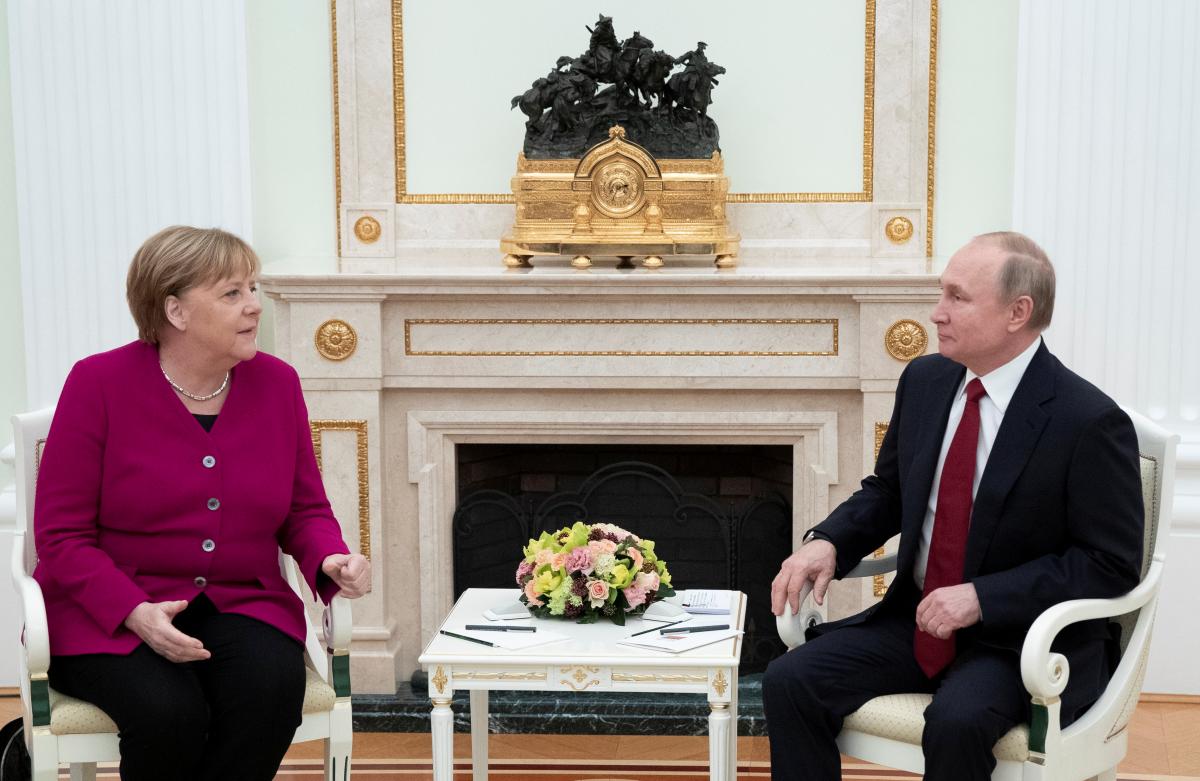 Ангела Меркель та Володимир Путін / фото REUTERS Ангела Меркель та Володимир Путін / фото REUTERS