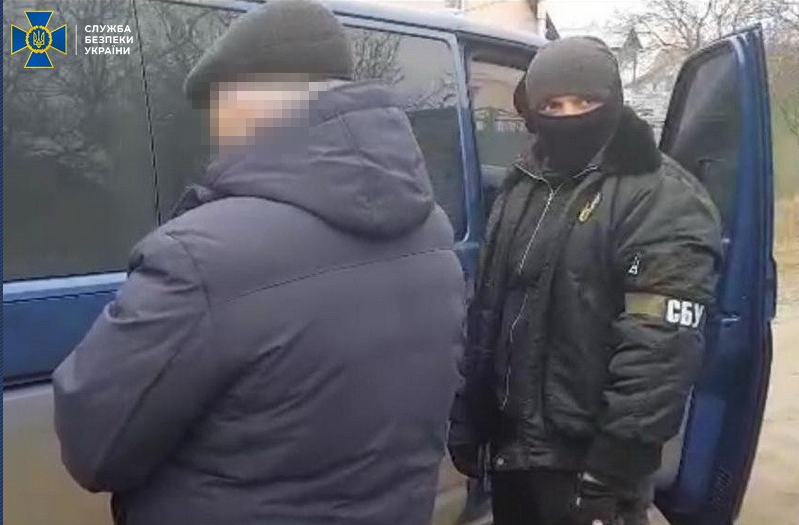 Задержанному объявлено о подозрении / Фото: СБУ Задержанному объявлено о подозрении / Фото: СБУ