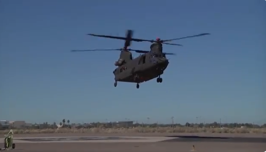 Вертолет CH-47F Block 2 с новыми лопастями совершил первый полет / Скриншот Вертолет CH-47F Block 2 с новыми лопастями совершил первый полет / Скриншот
