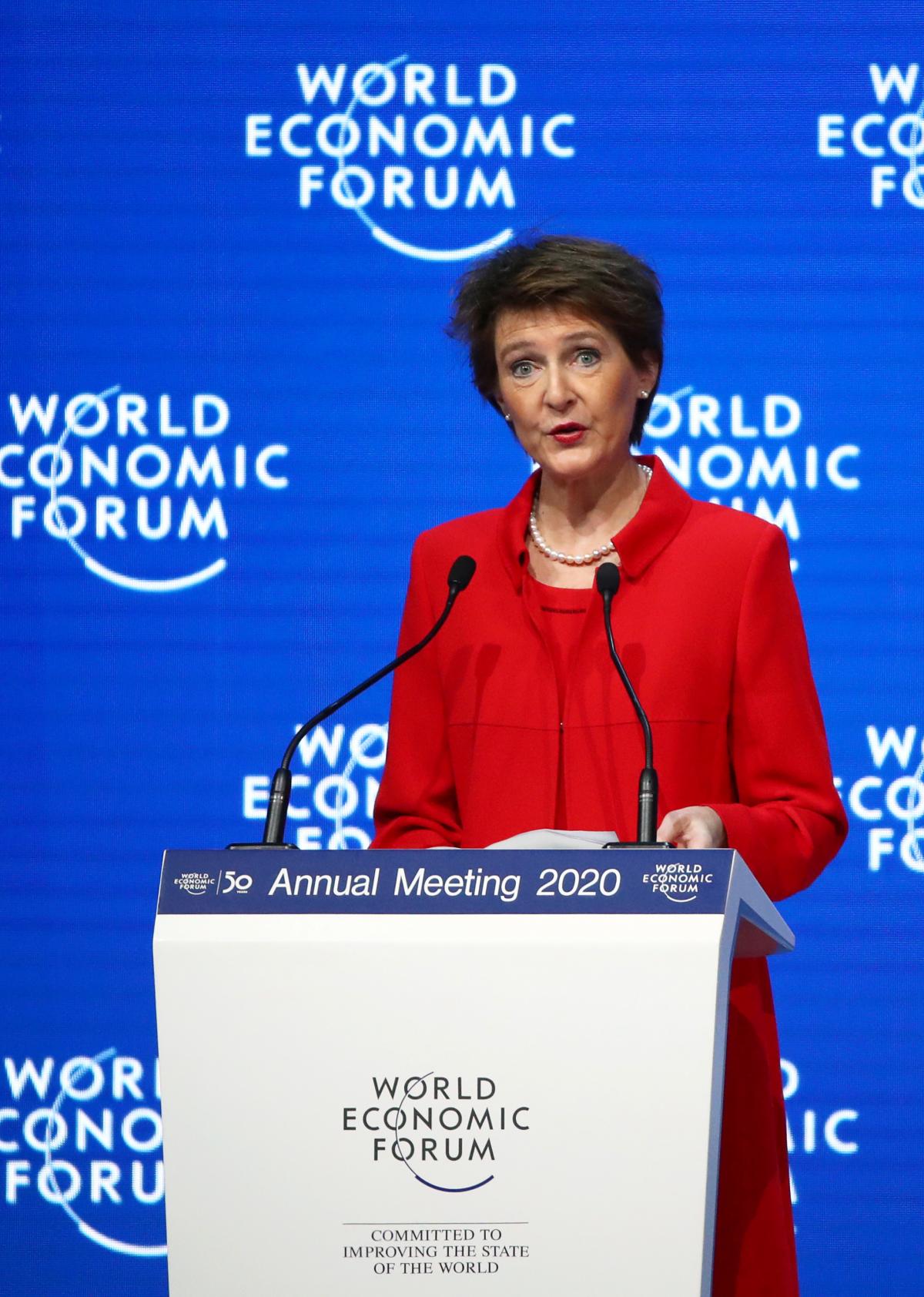 Simonetta Sommaruga at WEF 2020 / REUTERS Simonetta Sommaruga at WEF 2020 / REUTERS