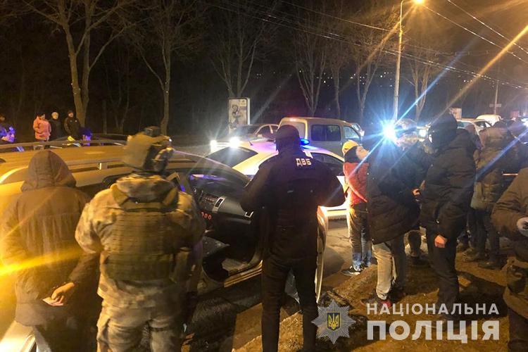 Наразі затримано 9 осіб / фото НПУ Наразі затримано 9 осіб / фото НПУ