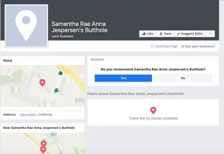 Администрация Facebook отказывалась удалять оскорбительную страницу по просьбе пользовательницы / BuzzFeed Администрация Facebook отказывалась удалять оскорбительную страницу по просьбе пользовательницы / BuzzFeed