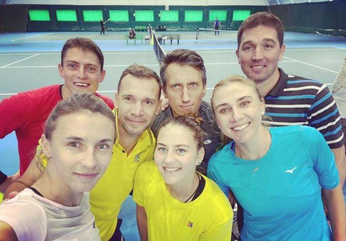 Андрій Шевченко в компанії українських тенісистів / фото: instagram.com/lyuda_kichenok Андрій Шевченко в компанії українських тенісистів / фото: instagram.com/lyuda_kichenok