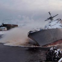 В США спустили на воду литоральный боевой корабль