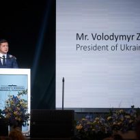 Zelensky meets with former prisoners of German Nazi concentration camp in Poland