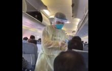 З'явилося відео з Китаю, як медики сканують пасажирів літака на новий смертоносний вірус