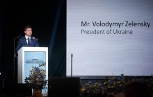 Zelensky meets with former prisoners of German Nazi concentration camp in Poland