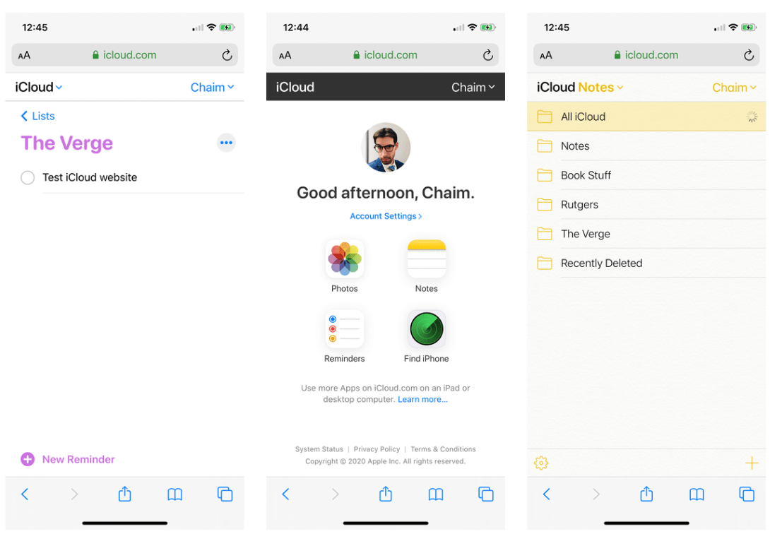 Apple адаптувала iCloud.com для смартфонів Apple адаптувала iCloud.com для смартфонів