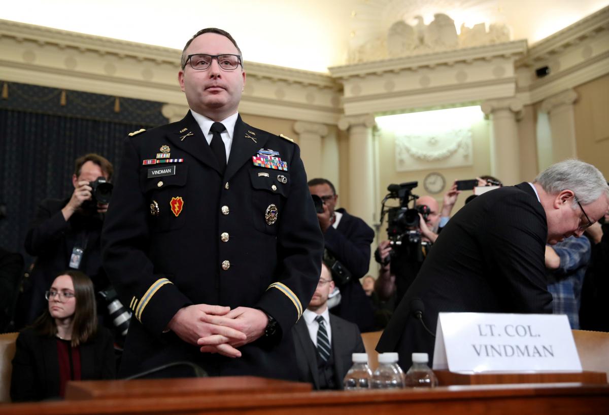Alexander Vindman / REUTERS Alexander Vindman / REUTERS