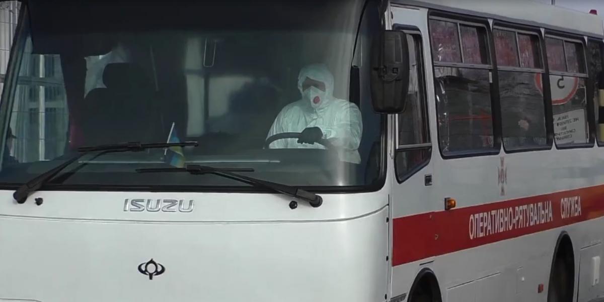 Автобусы на пути к Новым Санжарам / скриншот