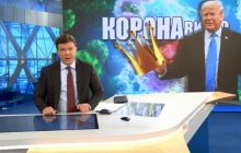 На російському телебаченні Трампа пов’язали з коронавірусом (фото)