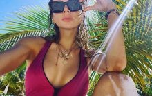 Лобода позировала на пляже в сексуальном монокини (фото)