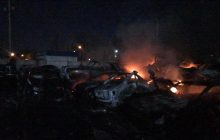 В Одесі на штрафмайданчику згоріли понад 20 автомобілів