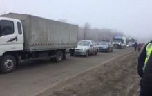 Через акцію протесту у Нових Санжарах на дорозі "Полтава – Кременчук" утворився затор протяжністю 10 км