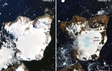 NASA показало масштабы катастрофического таяния ледников в Антарктиде (фото)