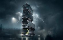 Volvo сделала башню из фур со своим президентом на вершине (видео)