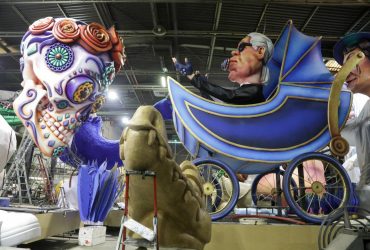 Preparations for carnival season in Nice