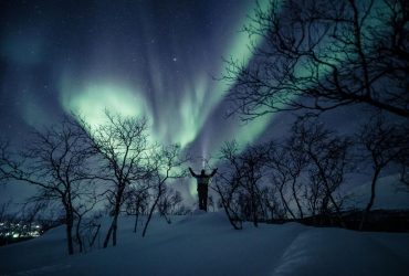 Северное сияние в Финляндии