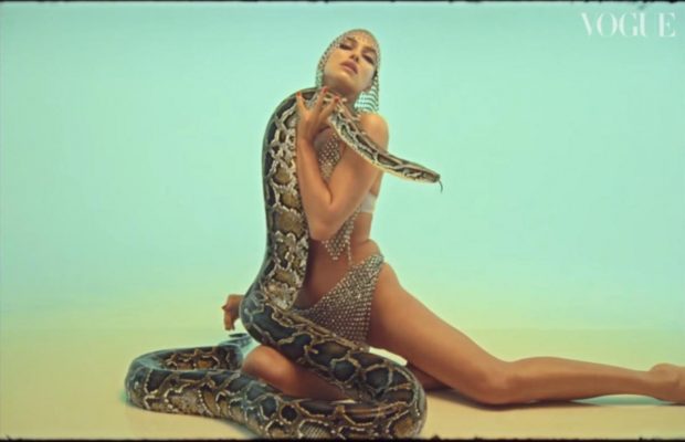 В трусиках і з пітоном: супермодель Ірина Шейк знялася в еротичному відео