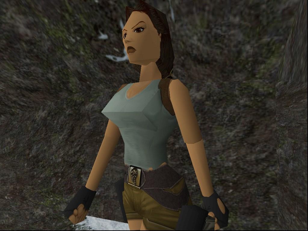 Так выглядела красотка Лара Крофт в первой части игры Tomb Raider / скриншот