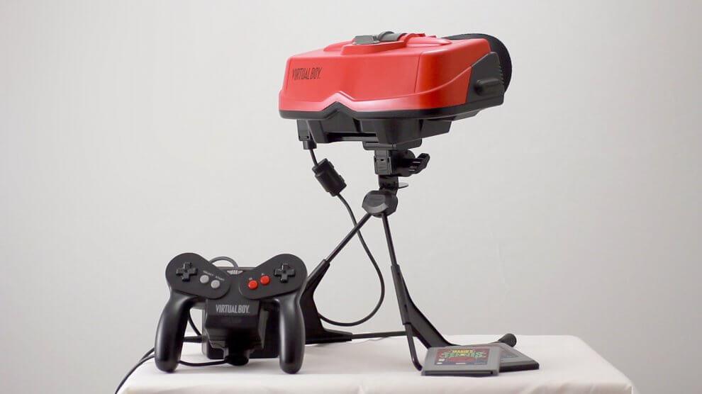 Virtual Boy не крепился на голову, а стоял на подставке / showmetech.com