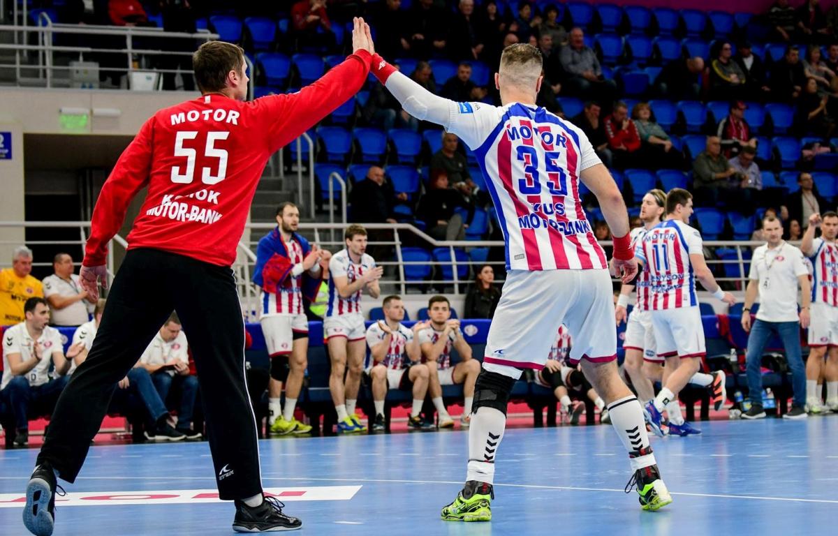 Игроки Мотора / фото: handball.motorsich.com Игроки Мотора / фото: handball.motorsich.com