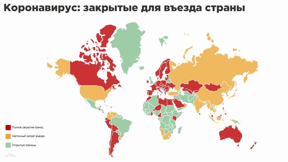 Коронавірус - закриті на в'їзд країни світу / Скріншот "Туристер" Коронавірус - закриті на в'їзд країни світу / Скріншот "Туристер"