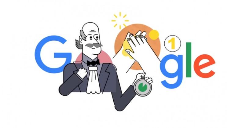 Google присвятив свій дудл від 20 березня акушеру Ігнацу Земмельвейсу, який є основположником асептики Google присвятив свій дудл від 20 березня акушеру Ігнацу Земмельвейсу, який є основположником асептики