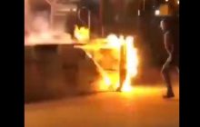 В Харькове гуляния на Масленицу закончились горящей сценой (видео)
