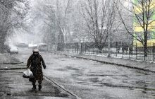 Как Киев на 22-й день весны встречал снег (фоторепортаж)