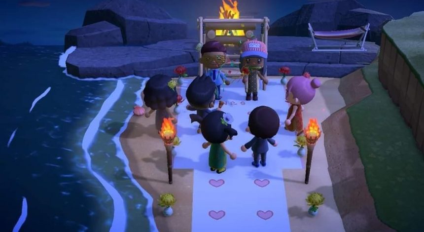 Из-за коронавируса молодая пара сыграла свадьбу в игре Animal Crossing: New Horizons