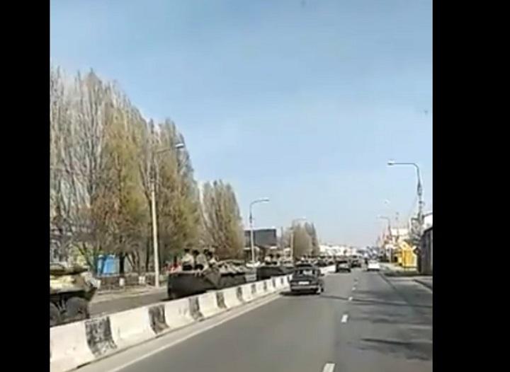 Screenshot from one of eyewitnesses' videos Screenshot from one of eyewitnesses' videos