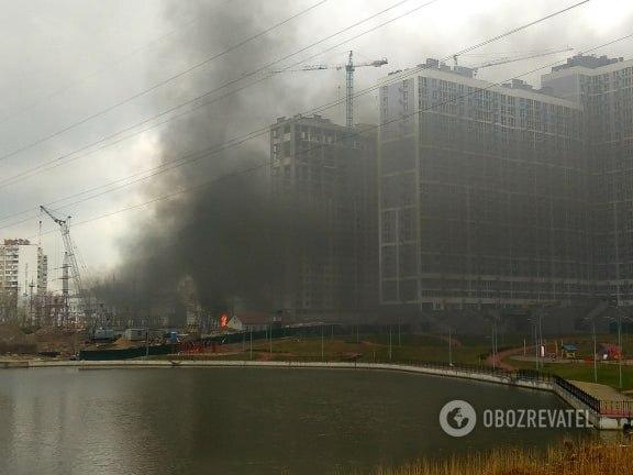 Площа пожежі склала 15 кв м \ Обозреватель Площа пожежі склала 15 кв м \ Обозреватель